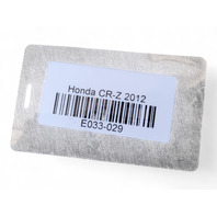 Honda CR-Z CRZ 11-16 Rear Bumper Reinforcement Bar Beam, 71530-SZT-A00, E033, OEM, 2011, 2012, 2013, 2014, 2015, 2016