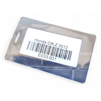 Honda CR-Z CRZ 11-12 Under Bumper Cover Plastic Air Guide Splash Shield, E033, OEM, 2011, 2012