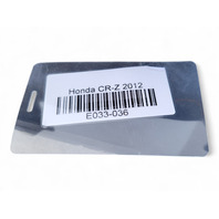 Honda CR-Z CRZ 11-15 Rocker Panel Molding Right/Passenger Black, 71800-SZT-G01ZE, E033, OEM, 2011, 2012, 2013, 2014, 2015