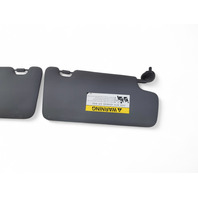 Honda CR-Z CRZ 12-16 Sun Shade Visor Left/Right Set Gray/Grey, 83230-SZT-A21ZB, 83280-SZT-A21ZB, E033, OEM, 2012, 2013, 2014, 2015, 2016