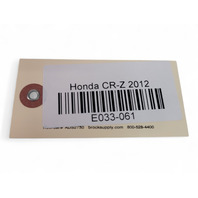 Honda CR-Z CRZ 11-16 Heater Blower Fan Motor Unit 79310-TJ5-F02, E033, OEM, 2011, 2012, 2013, 2014, 2015, 2016