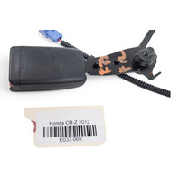 Honda CR-Z CRZ 11-16 Seat Seatbelt Buckle Front Right/Passenger Black 04813-SZT-A00ZA, E033, OEM, 2011, 2012, 2013, 2014, 2015, 2016