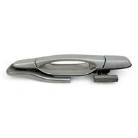 Lexus IS300 01-05 Outside Exterior Door Handle Rear Right/Passenger Silver, 69230-53030-B0, E034, OEM, 2001, 2002, 2003, 2004, 2005