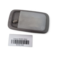 Lexus IS300 01-05 Overhead Console Map Light Rear Center Gray  81240-12060-B6, E034, OEM, 2001, 2002, 2003, 2004, 2005