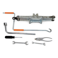 Lexus IS300 01-05 Spare Tire Tool Set Kit Jack Assembly Wrench 6 Piece 09111-02020, E034, OEM, 2001, 2002, 2003, 2004, 2005