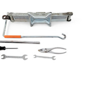 Lexus IS300 01-05 Spare Tire Tool Set Kit Jack Assembly Wrench 6 Piece 09111-02020, E034, OEM, 2001, 2002, 2003, 2004, 2005