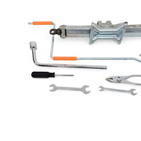 Lexus IS300 01-05 Spare Tire Tool Set Kit Jack Assembly Wrench 6 Piece 09111-02020, E034, OEM, 2001, 2002, 2003, 2004, 2005