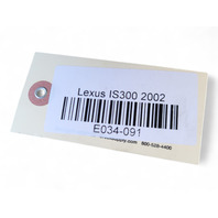 Lexus IS300 01-05 Air Cleaner Box Assembly 17700-46500, E034, OEM, 2001, 2002, 2003, 2004, 2005