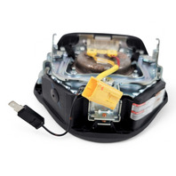 Honda CR-Z CRZ 11-16 Driver Air Wheel Bag Module Black, 77810-SZT-A40ZA, E035, OEM, 2011, 2012, 2013, 2014, 2015, 2016