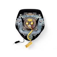 Honda CR-Z CRZ 11-16 Driver Air Wheel Bag Module Black, 77810-SZT-A40ZA, E035, OEM, 2011, 2012, 2013, 2014, 2015, 2016