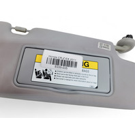 Honda CR-Z CRZ 11 Sun Shade Visor Left/Right Set Light Gray/Grey, E035, OEM, 2011