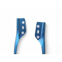 Honda CR-Z CRZ 11-16 Hood Hinges Left/Right Set Blue, 60120-SZT-G00ZZ, E035, OEM, 2011, 2012, 2013, 2014, 2015, 2016