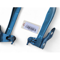 Honda CR-Z CRZ 11-16 Hood Hinges Left/Right Set Blue, 60120-SZT-G00ZZ, E035, OEM, 2011, 2012, 2013, 2014, 2015, 2016
