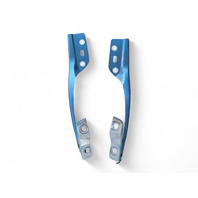 Honda CR-Z CRZ 11-16 Hood Hinges Left/Right Set Blue, 60120-SZT-G00ZZ, E035, OEM, 2011, 2012, 2013, 2014, 2015, 2016
