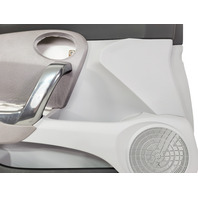 Honda CR-Z CRZ 11-12 Front Door Panel Lining Left/Passenger Black/Gray, 83550-SZT-A12ZA, E035, OEM, 2011, 2012