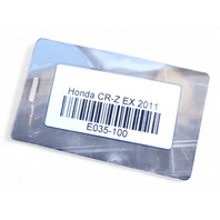 Honda CR-Z CRZ 11-12 Under Bumper Cover Plastic Air Guide Splash Shield, E035, OEM, 2011, 2012