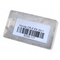 Honda CR-Z CRZ 11-16 Rear Bumper Reinforcement Bar Beam, 71530-SZT-A00, E035, OEM, 2011, 2012, 2013, 2014, 2015, 2016