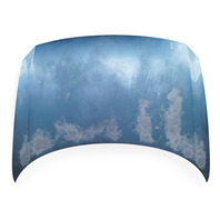 Honda CR-Z CRZ 11-16 Engine Hood Assembly Blue, 60100-SZT-G90ZZ, E035, OEM, 2011, 2012, 2013, 2014, 2015, 2016