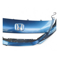 Honda CR-Z CRZ 11-12 Front Bumper Cover Assembly Blue, 04711-SZT-A90ZZ, E035, OEM, 2011, 2012