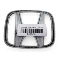 Honda Element 03-11 Emblem Logo "H" Rear Trunk 75701-SCV-A01, E036, OEM, 2003, 2004, 2005, 2006, 2007, 2008, 2009, 2010, 2011