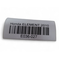 Honda Element 09-11 Tail Light Lamp Left Driver Side, 33551-SCV-A21, E036, OEM, 2009, 2010, 2011