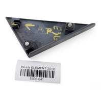 Honda Element 09-11 Front Pillar Corner Garnish Metallic, Right Side 75490-SCV-A00ZX, E036, OEM, 2009, 2010, 2011