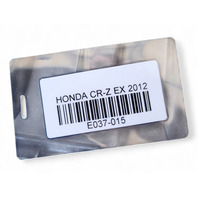 Honda CR-Z 11-16 Under Bumper Cover Splash Shield Bulkhead Lower, 74112-SZT-G00, E037, OEM, 2011, 2012, 2013, 2014, 2015, 2016
