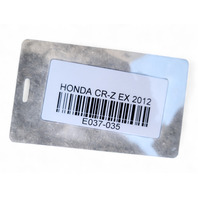 Honda CR-Z CRZ 11-15 Front Right/Passenger Side Fender Liner, 74101-SZT-G00, E037, OEM, 2011, 2012, 2013, 2014, 2015