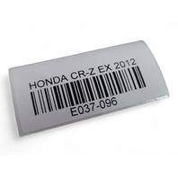Honda CR-Z 11-12 Front Right Passenger Upper Dashboard Trim Panel Light Gray, 77105-SZT-G01ZA, E037, OEM, 2011, 2012