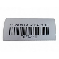 Honda CR-Z CRZ 11-16 Front Seat Belt Retractor Right/Passenger Dark Gray 04814-SZT-A01ZC, E037, OEM, 2012, 2013, 2014, 2015, 2016