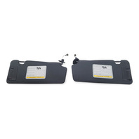 Nissan 370Z 09-20 Sun Shade Visor Left/Right Set Black 96401-1EJ0A, E038, OEM, 2009, 2010, 2011, 2012, 2013, 2014, 2015, 2016, 2017, 2018, 2019, 2020