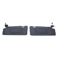 Nissan 370Z 09-20 Sun Shade Visor Left/Right Set Black 96401-1EJ0A, E038, OEM, 2009, 2010, 2011, 2012, 2013, 2014, 2015, 2016, 2017, 2018, 2019, 2020
