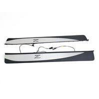 Nissan 370Z 09-20 Scuff Plate Rocker Left/Right Set, E038, OEM, 2009, 2010, 2011, 2012, 2013, 2014, 2015, 2016, 2017, 2018, 2019, 2020