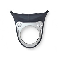 Nissan 370Z 09-20 Automatic Shifter Black/Silver Bezel Console Finish 96941-1EA0A, E038, OEM, 2009, 2010, 2011, 2012, 2013, 2014, 2015, 2016, 2017, 2018, 2019, 2020