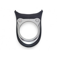 Nissan 370Z 09-20 Automatic Shifter Black/Silver Bezel Console Finish 96941-1EA0A, E038, OEM, 2009, 2010, 2011, 2012, 2013, 2014, 2015, 2016, 2017, 2018, 2019, 2020