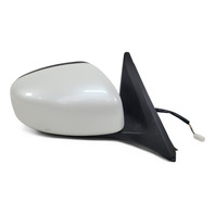 Nissan 370Z 09-19 Power Side View Mirror Right/Passenger White 96301-1EA0A, E038, OEM, 2009, 2010, 2011, 2012, 2013, 2014, 2015, 2016, 2017, 2018, 2019