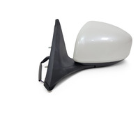 Nissan 370Z 09-19 Power Side View Mirror Left/Driver White 96302-1EA0A, E038, OEM, 2009, 2010, 2011, 2012, 2013, 2014, 2015, 2016, 2017, 2018, 2019