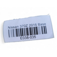 Nissan 370Z 12-20 Trunk Floor Cover Carpet Rug Mat 84902-3GY0A, E038, OEM, 2012, 2013, 2014, 2015, 2016, 2017, 2018, 2019, 2020