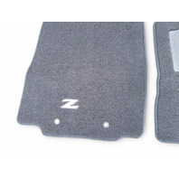 Nissan 370Z 09-17 Floor Mats 2 Piece Set Black 999E2-ZV000, E038, OEM, 2009, 2010, 2011, 2012, 2013, 2014, 2015, 2016, 2017