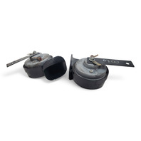 Nissan 370Z 09-20 High & Low Pitch Tone Horn Set Complete Assy. 25620-1EA0A, E038, OEM, 2009, 2010, 2011, 2012, 2013, 2014, 2015, 2016, 2017, 2018, 2019, 2020