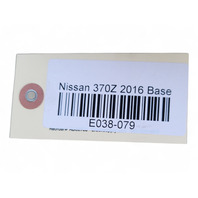 Nissan 370Z 09-20 Engine Starter Motor 23300-EY00G, E038, OEM, 2009, 2010, 2011, 2012, 2013, 2014, 2015, 2016, 2017, 2018, 2019, 2020