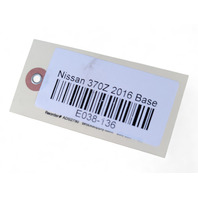 Nissan 370Z 09-20 Rear Fender Liner Wheelhouse, Right/Passenger, 76750-1EA1A, E038, OEM, 2009, 2010, 2011, 2012, 2013, 2014, 2015, 2016, 2017, 2018, 2019, 2020
