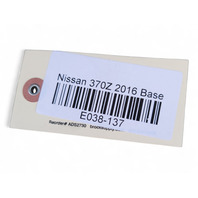 Nissan 370Z 09-20 Trunk Deck Lid Lift Gate w/o Spoiler White KMA0M-1EAMA, E038, OEM, 2009, 2010, 2011, 2012, 2013, 2014, 2015, 2016, 2017, 2018, 2019, 2020