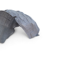 Nissan 370Z 09-20 Rear Fender Liner Wheelhouse, Left Driver Side, 76751-1EA1A, E038, OEM, 2009, 2010, 2011, 2012, 2013, 2014, 2015, 2016, 2017, 2018, 2019, 2020
