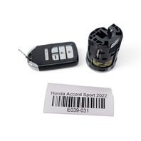 Honda Accord 18-22 Start Stop Ignition Switch w/Key Fob 35881-TMA-H01, E039, OEM, 2018, 2019, 2020, 2021, 2022