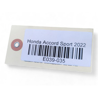 Honda Accord 18-22 ABS Speed Sensor Rear Right/Passenger, 47510-TVA-A03, E039, OEM, 2018, 2019, 2020, 2021, 2022