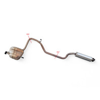 Honda Accord 18-22 Center Exhaust Pipe Muffler, 18307-TWA-A07, E039, OEM, 2018, 2019, 2020, 2021, 2022