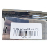 Honda Accord 21-22 Rear Bumper Cover Assembly Black, 04715-TVA-F10ZZ, E039, OEM, 2021, 2022