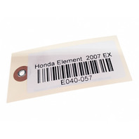 Honda Element 04-11 Spare Tire Jack Tool 89310-S3V-A04, E040, OEM, 2004, 2005, 2006, 2007, 2008, 2009, 2010, 2011