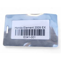 Honda Element 09-11 Interior Floor Carpet Covering Front/Rear Rubber Black, E041, OEM, 2009, 2010, 2011